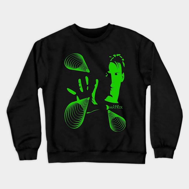 The Matrix Crewneck Sweatshirt by GraphicMonas